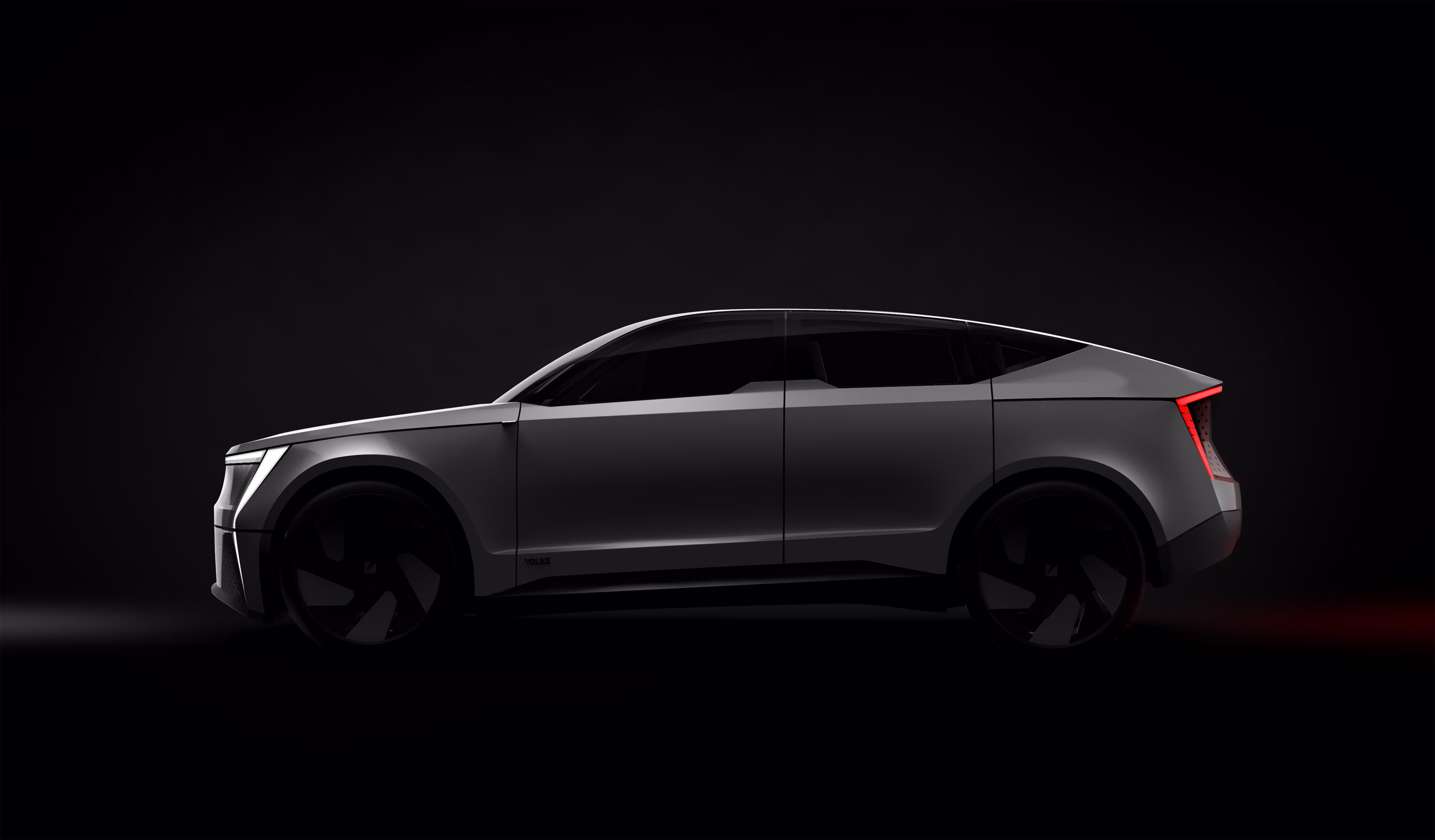 Boční pohled ve tmě